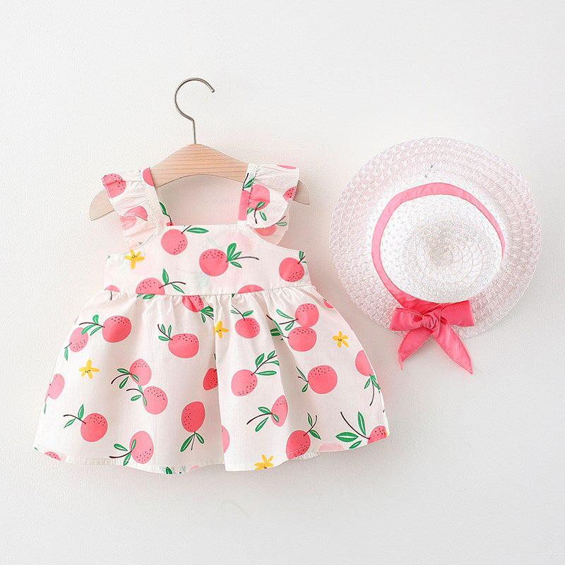 Summer New Princess Suspender Dress Baby Cotton Skirt Children's Clothing