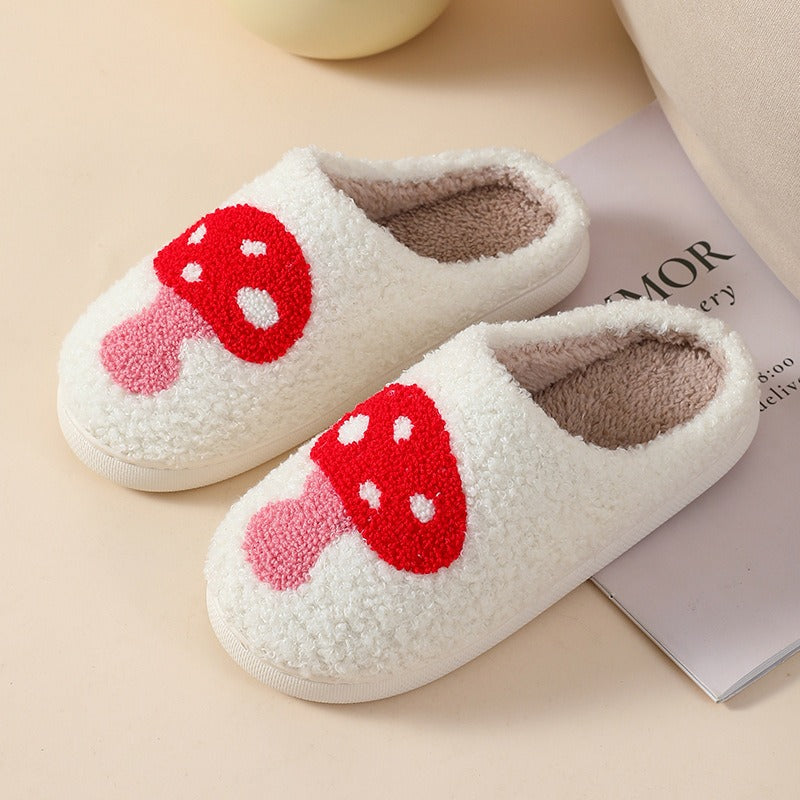 Mao Mao Home Slippers Cartoon Love Style Indoor and Outdoor Warm Slippers Cotton Slippers